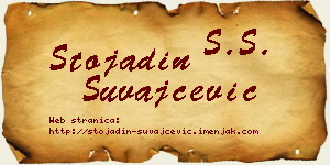 Stojadin Suvajčević vizit kartica